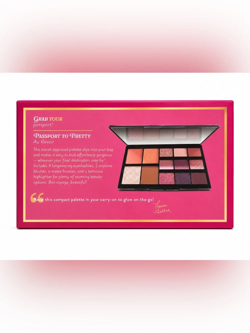 Laura Geller Passport to Pretty Au Revoir Eyeshadow Blush Bronzer Palette NIB